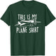 This Is My Plane Shirt - RC Airplane Pilot Remote Control T-Shirt - T-Shirt | Forest