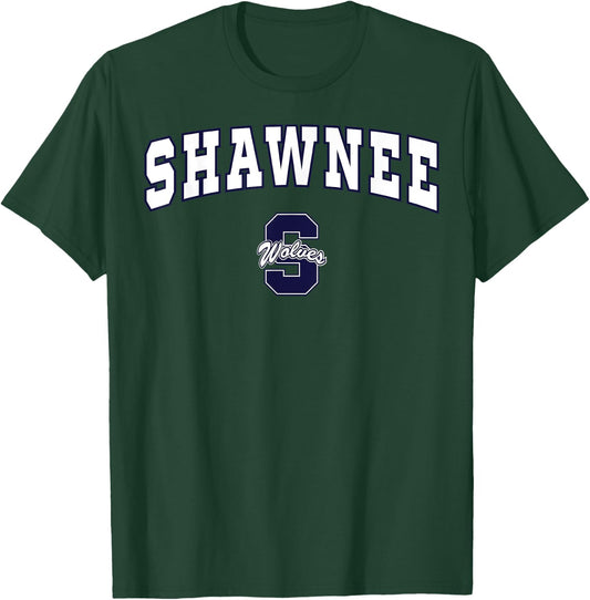 Shawnee High School Wolves C2 T-Shirt - T-Shirt | Forest