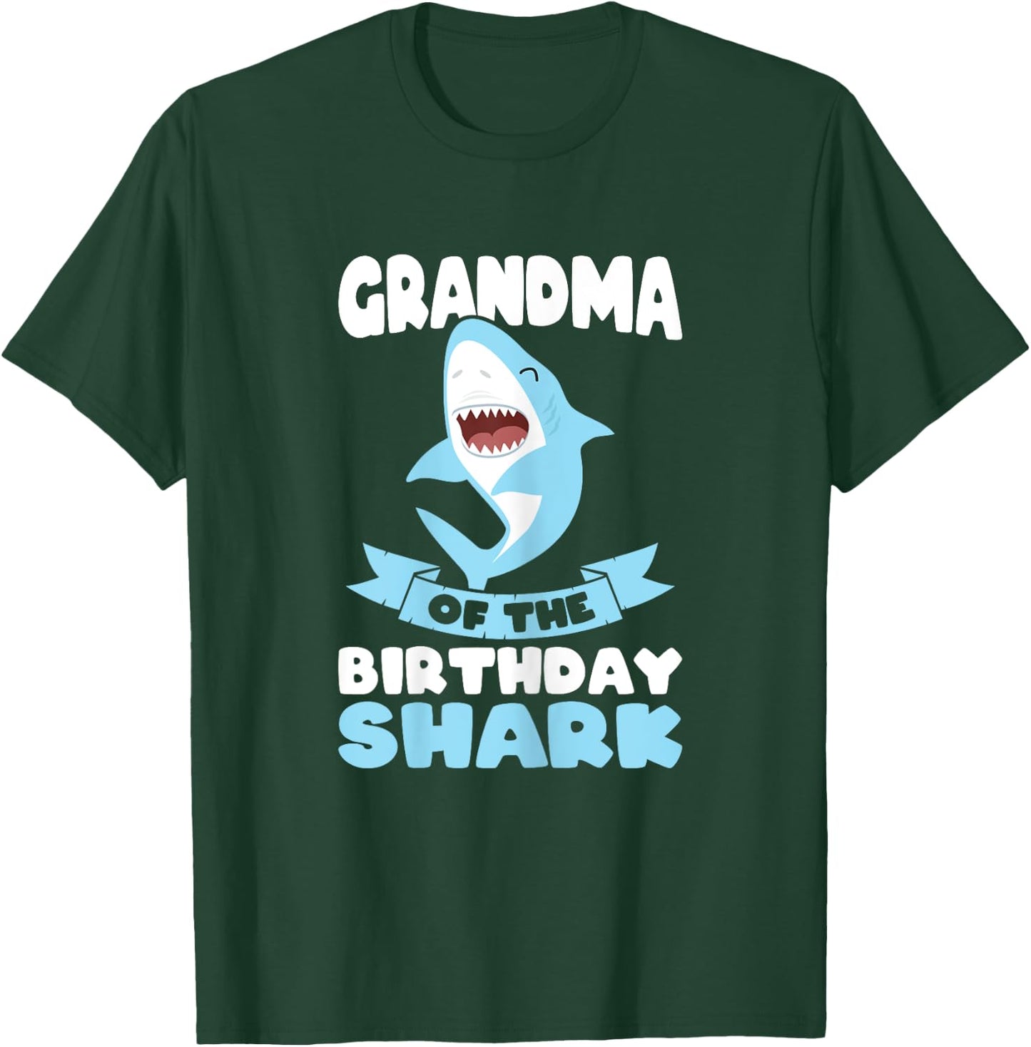Grandma of the Birthday Shark Birthday T-Shirt - T-Shirt | Forest