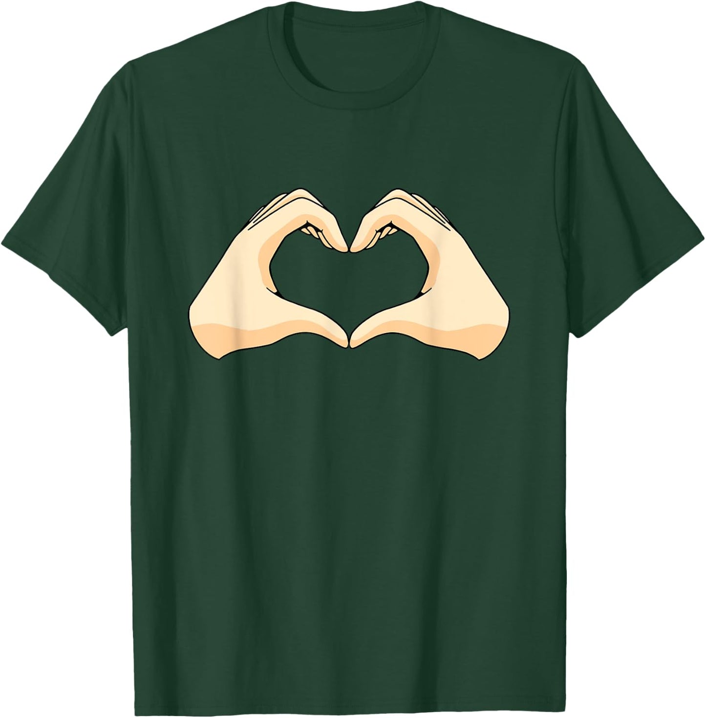 Hands Heart Hand Heart T-Shirt - T-Shirt | Forest