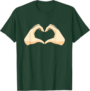 Hands Heart Hand Heart T-Shirt - T-Shirt | Forest