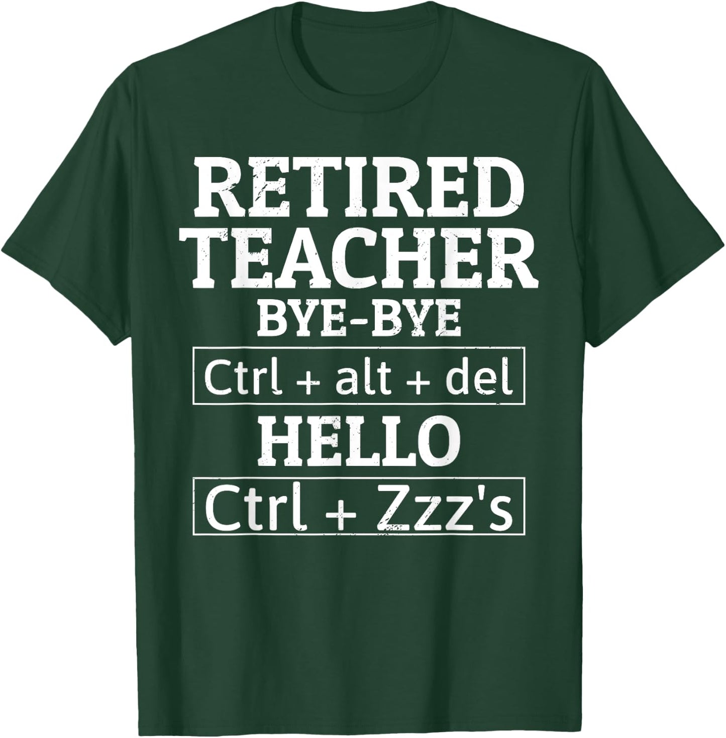 Retired Teacher Computer Science Funny Retirement Humor T-Shirt - T-Shirt | Forest