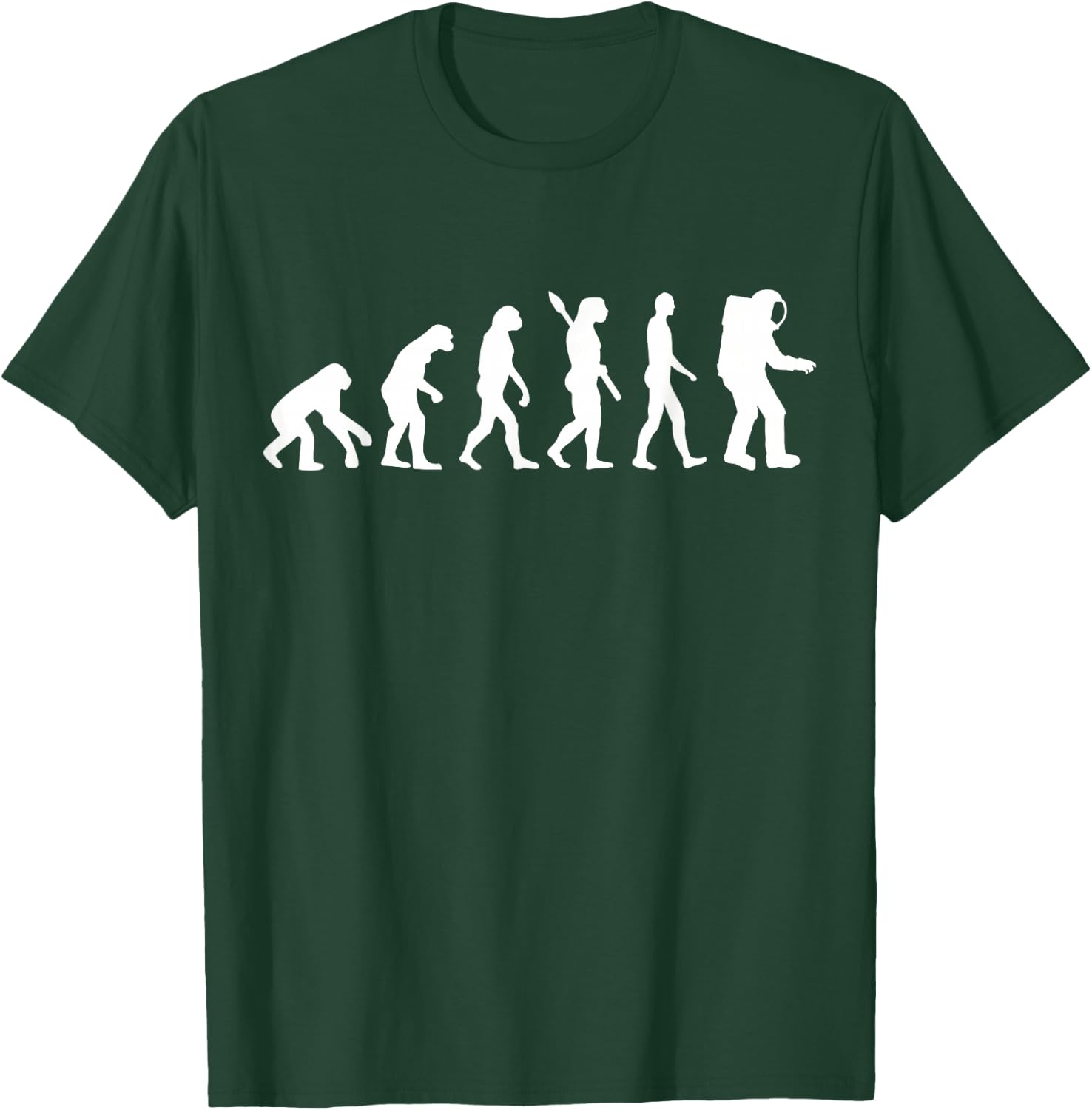 Evolution Astronaut T-Shirt - T-Shirt | Forest