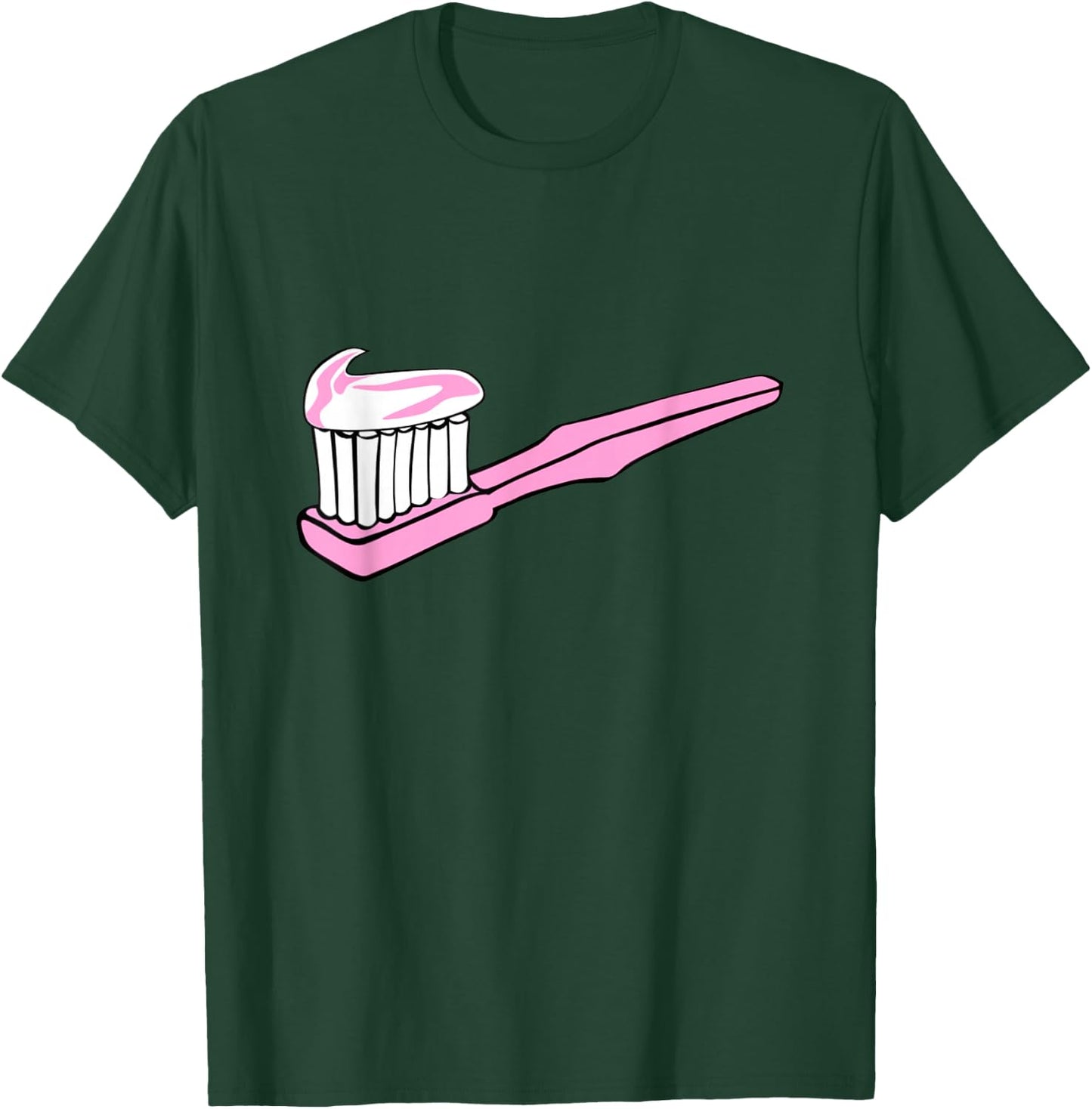 Pink Toothbrush & Toothpaste Dentist Hygienist Dental T-Shirt - T-Shirt | Forest