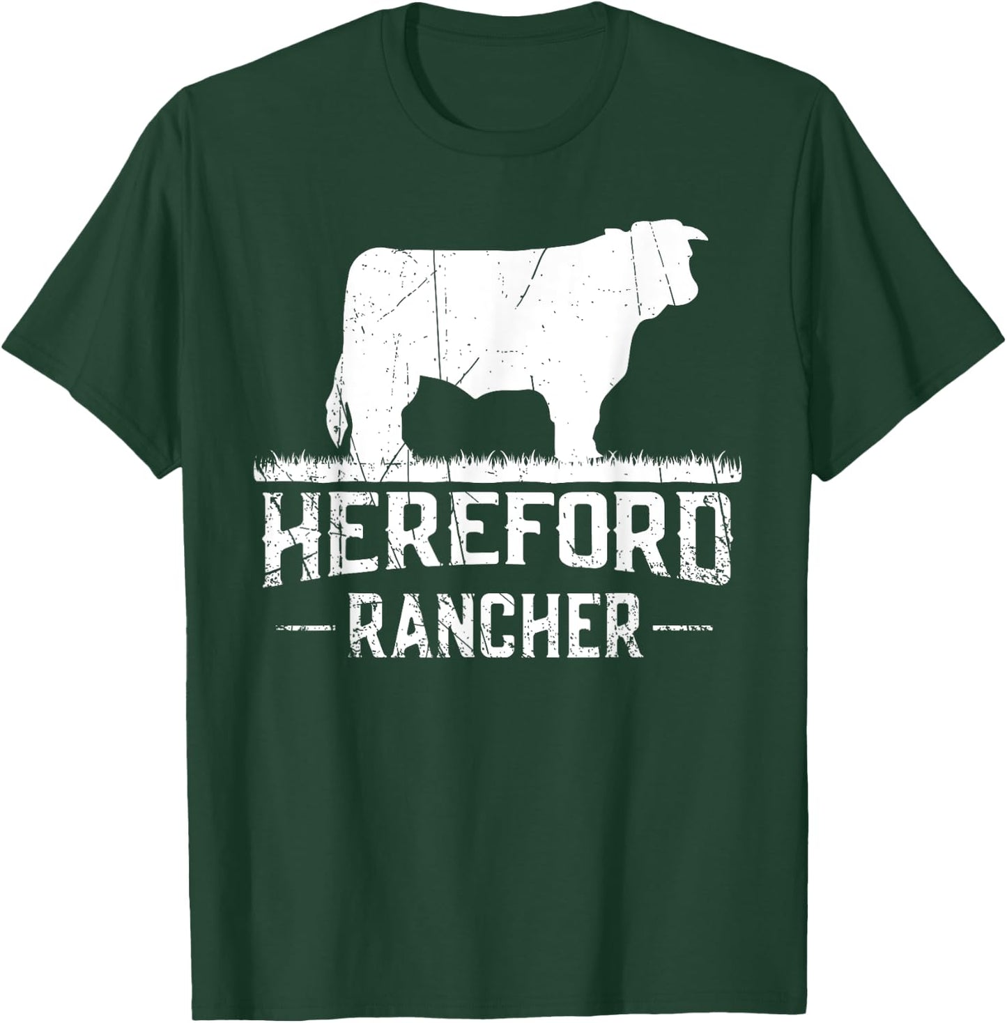 Hereford Rancher - Hereford Cow For Cattle Farmer T-Shirt - T-Shirt | Forest