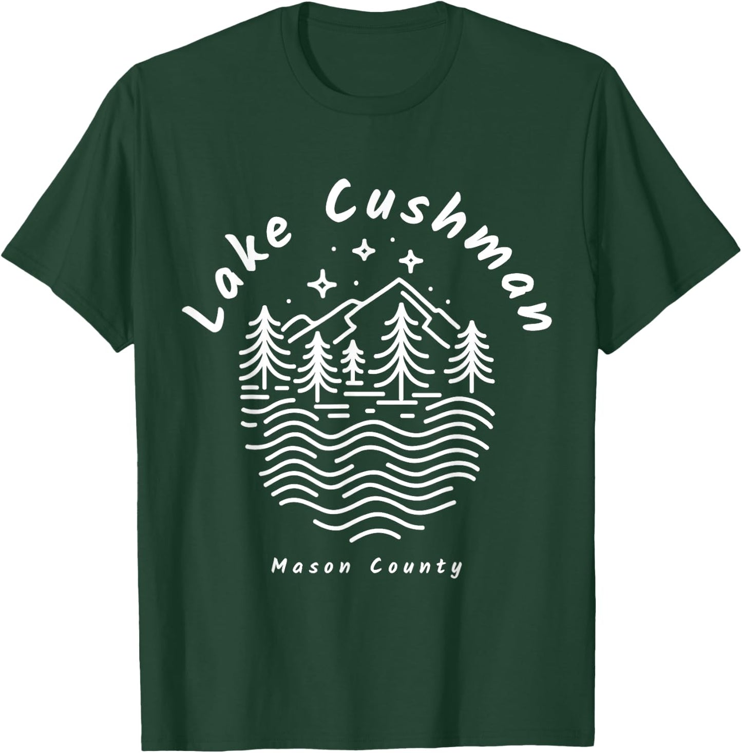 Lake Cushman Mason County Washington T-Shirt - T-Shirt | Forest