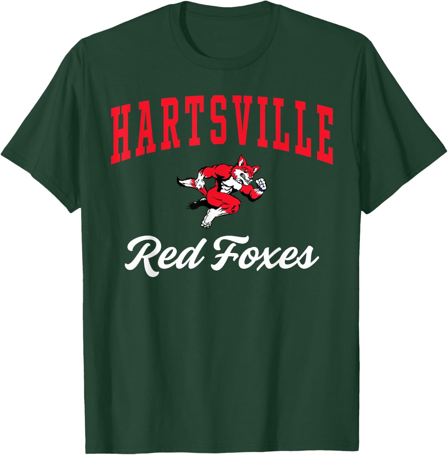 Hartsville High School Red Foxes C3 T-Shirt - T-Shirt | Forest
