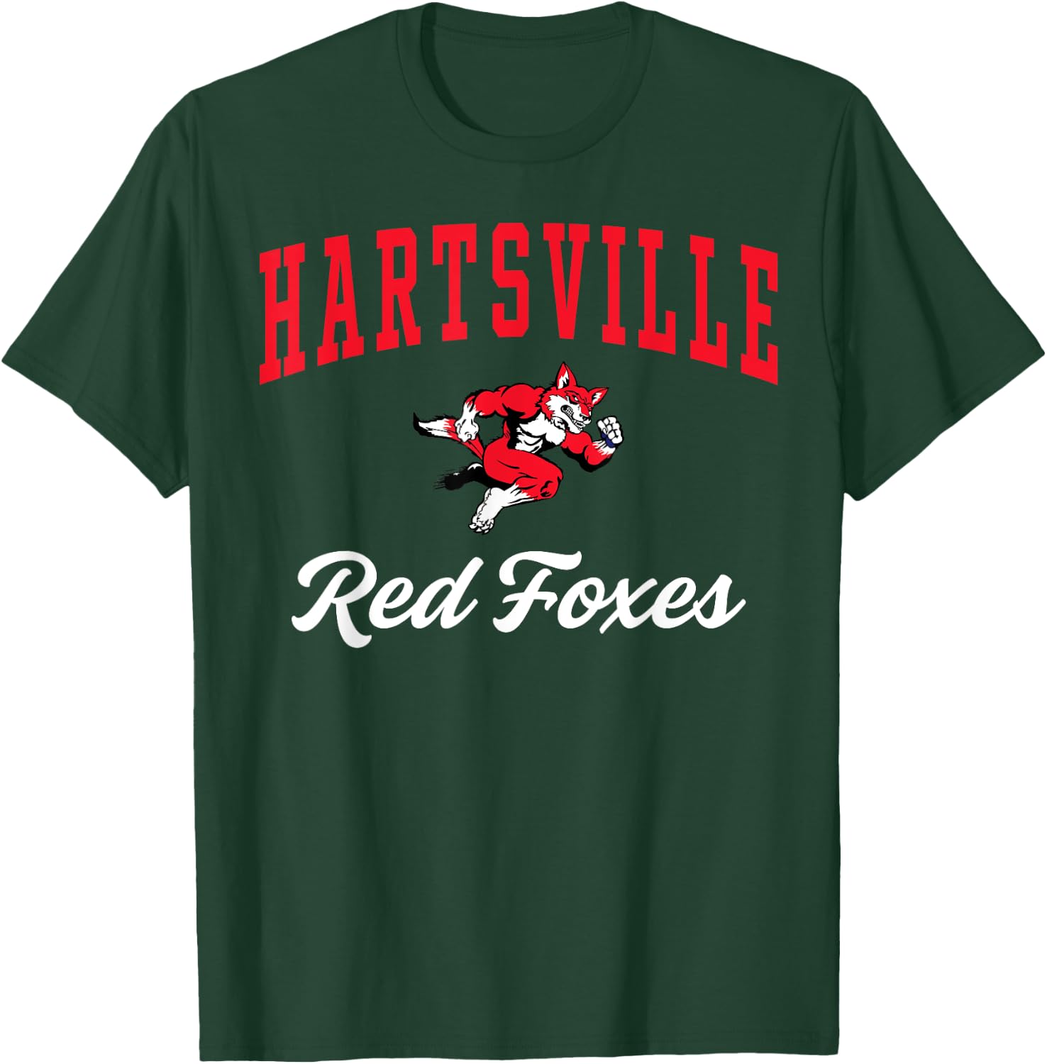 Hartsville High School Red Foxes C3 T-Shirt - T-Shirt | Forest