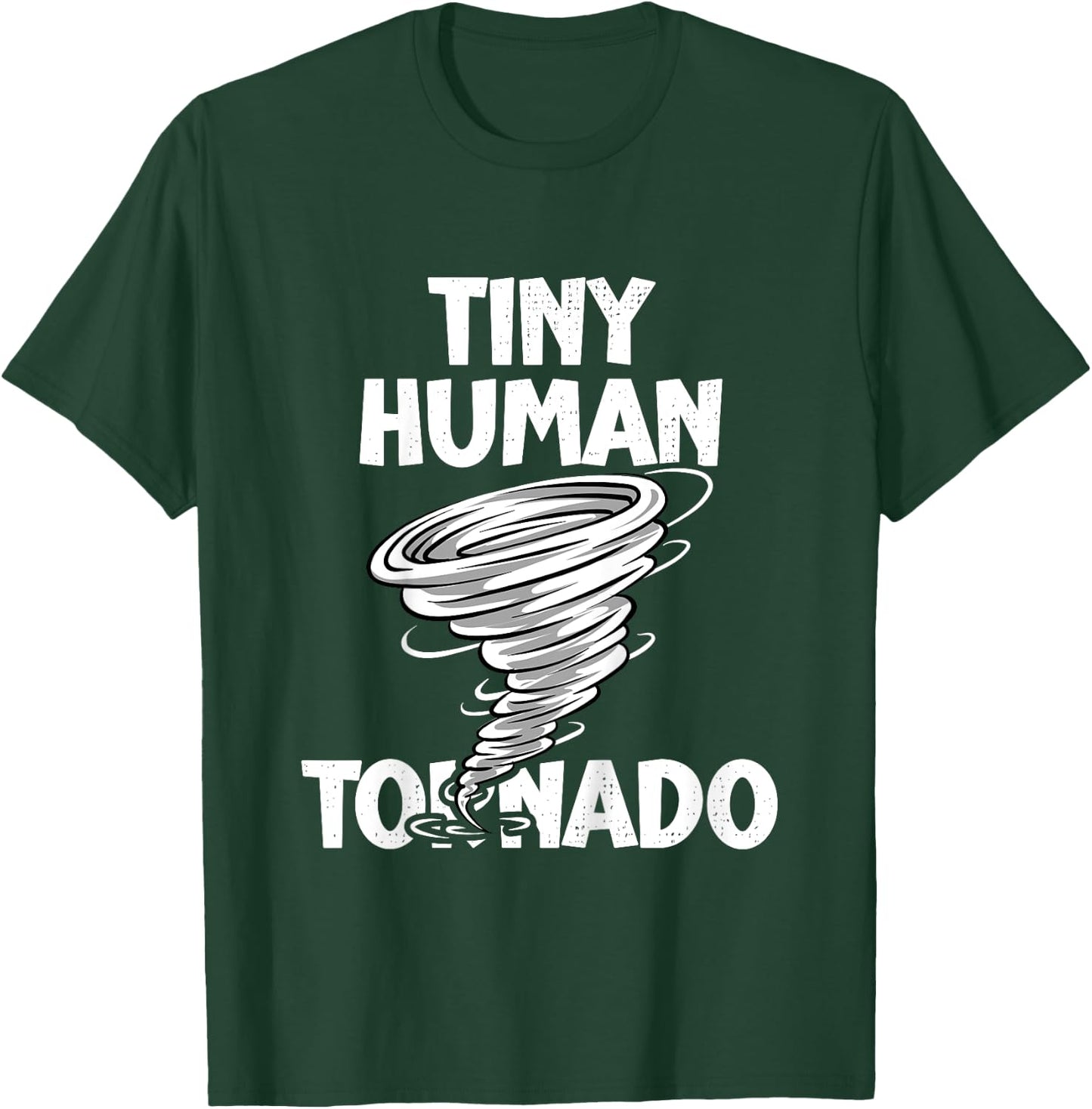 Kids Funny Tiny Human Tornado Quote Toddler Boys Girls Kids T-Shirt - T-Shirt | Forest