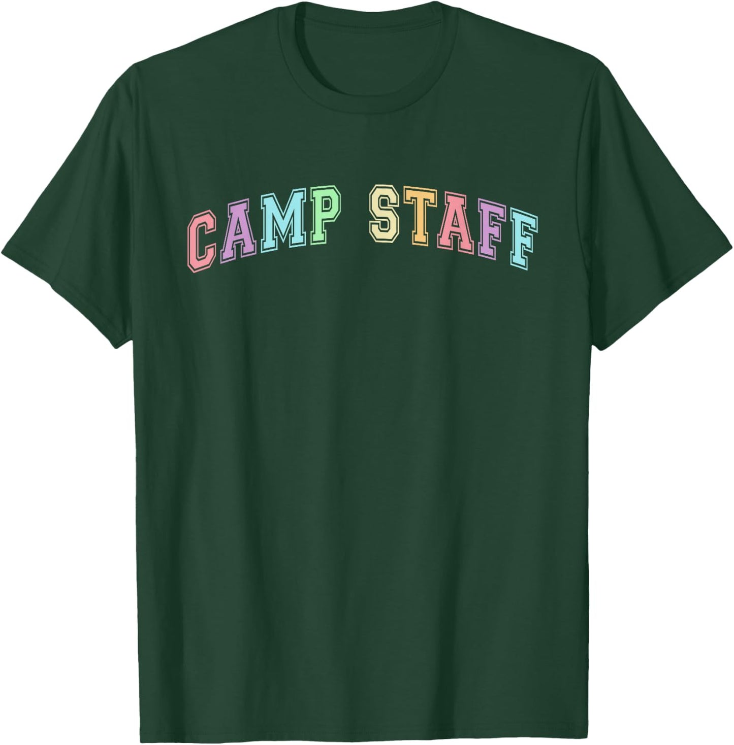 Cute CAMP STAFF Summer Campground Host Chaos Coordinator T-Shirt - T-Shirt | Forest