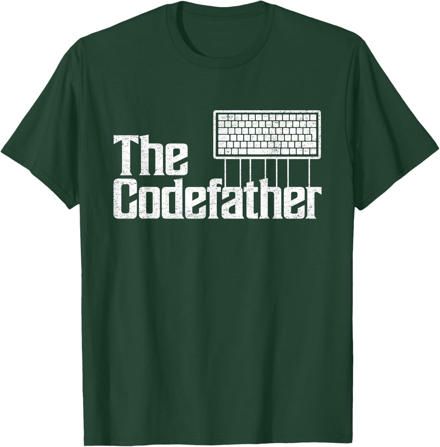 Funny Programmer Dad The Codefather Coder Father's Day T-Shirt - T-Shirt | Forest