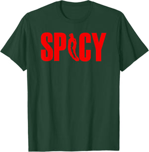 Spicy Chilli Pepper Novelty Flaming Hot Spicy Pepper T-Shirt - T-Shirt | Forest