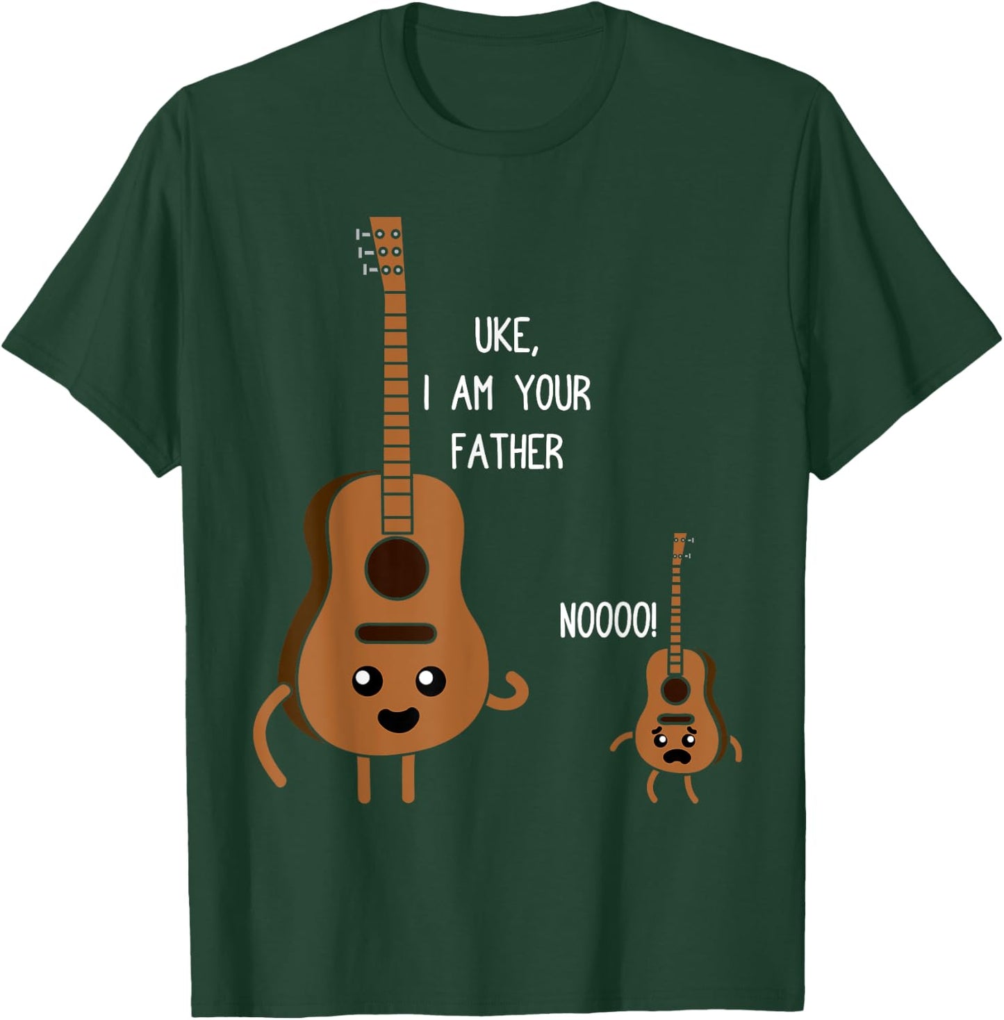 Uke I Am Your Father Funny Ukulele Banjo Guitar Player Gift T-Shirt - T-Shirt | Forest