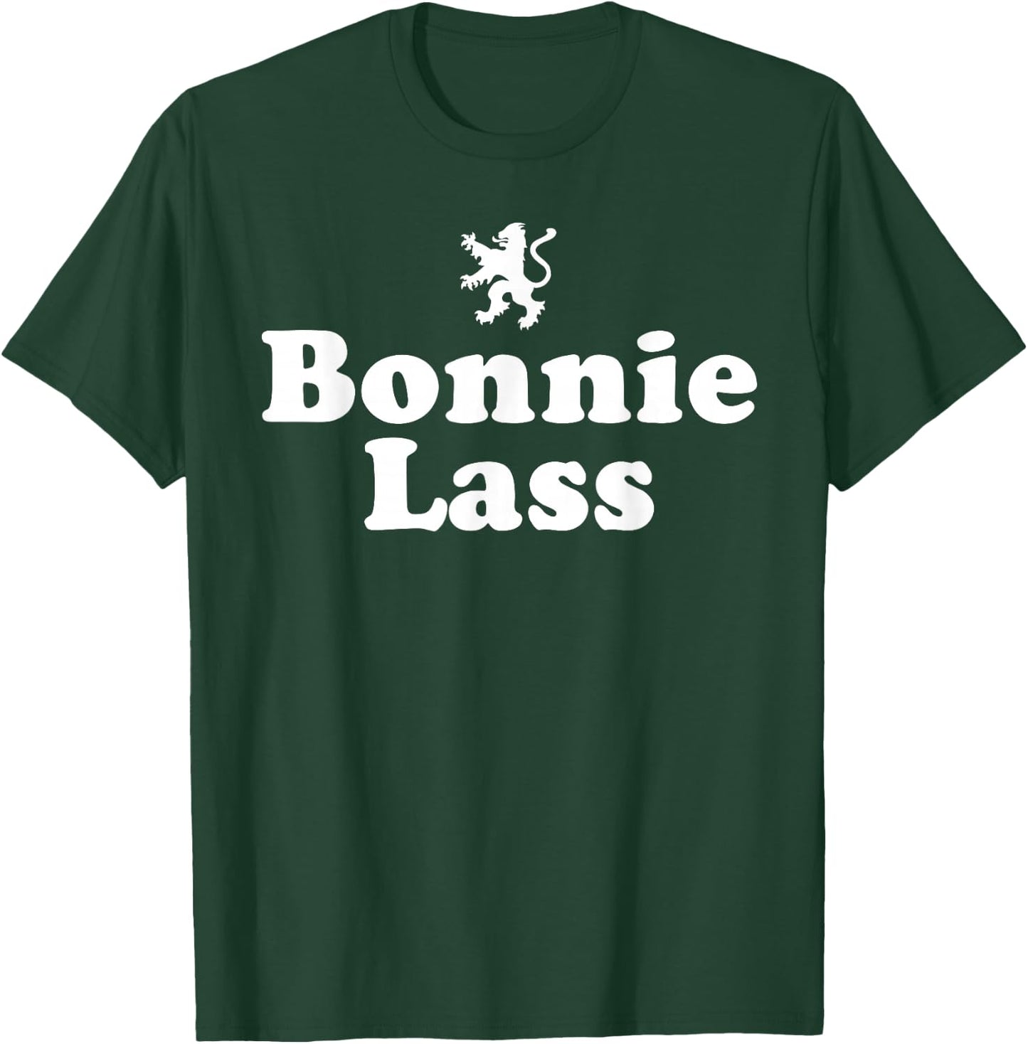Scottish Ancestry - Funny Scotland Bonnie Wee Lass T-Shirt - T-Shirt | Forest
