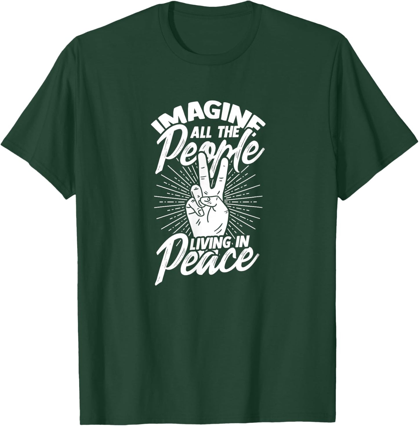 Imagine all the people living in peace - Peace T-Shirt - T-Shirt | Forest