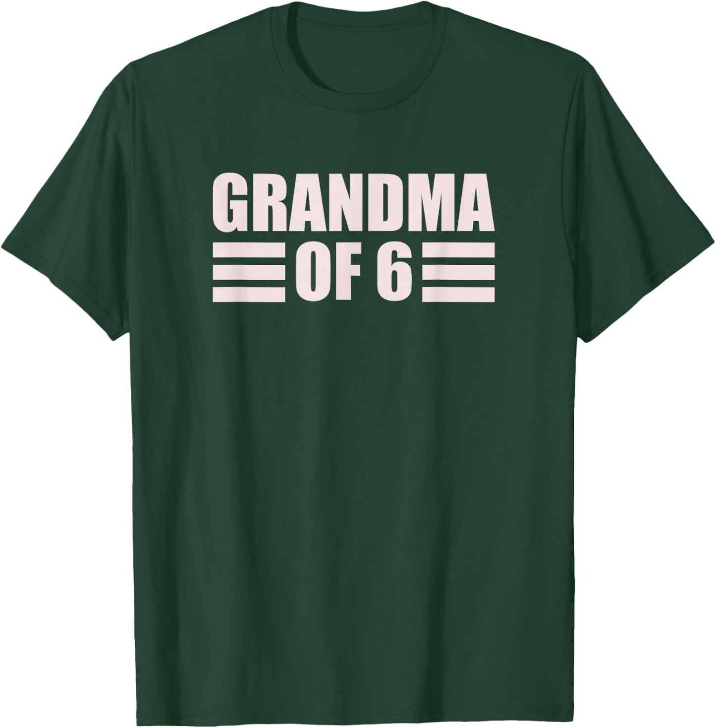 Grandma 6 Grandkids 6th Time Cubed Grandma Of Six T-Shirt - T-Shirt | Forest