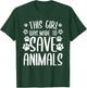 Funny Veterinarian Design For Girls Women Vet Tech Assistant T-Shirt - T-Shirt | Forest