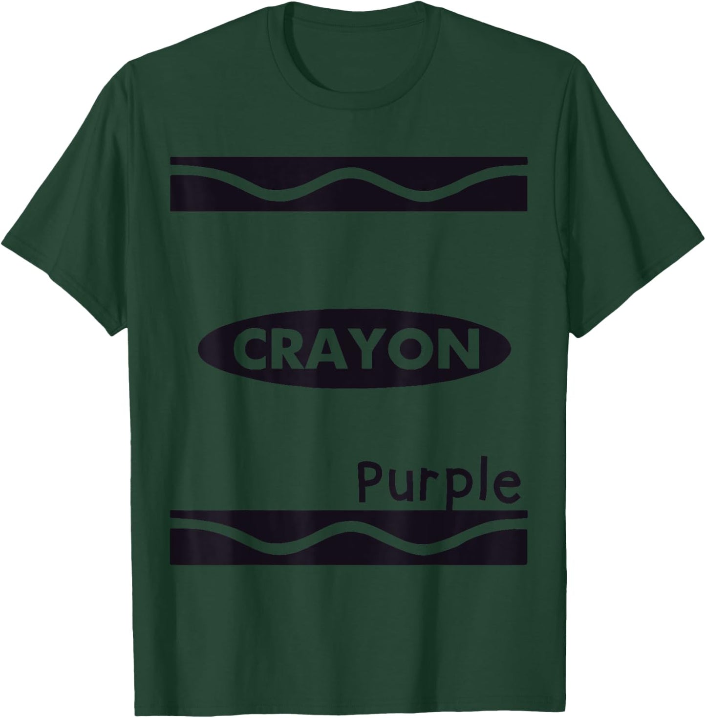 Purple-Crayon Graphic Halloween Costume Group Team Matching T-Shirt - T-Shirt | Forest
