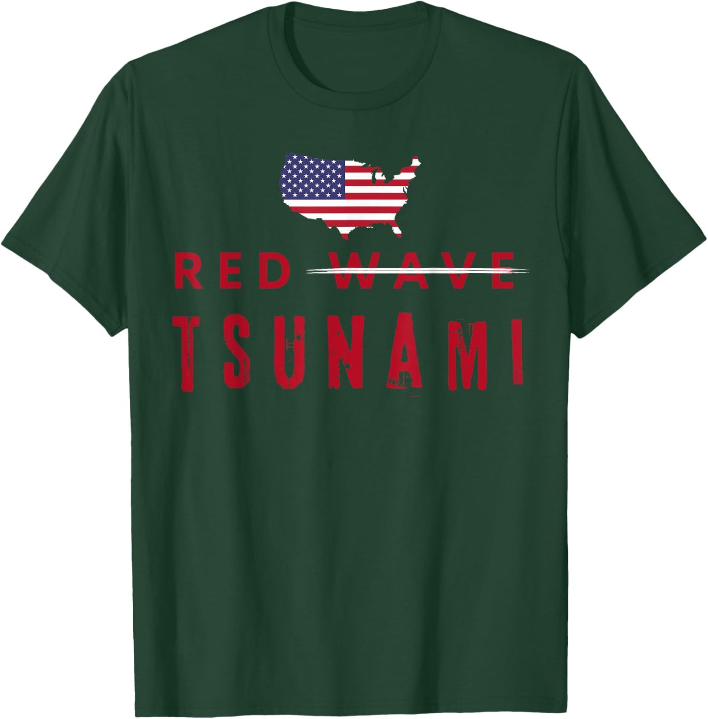 Red Wave Midterms Election Republican Vote Political Tsunami T-Shirt - T-Shirt | Forest