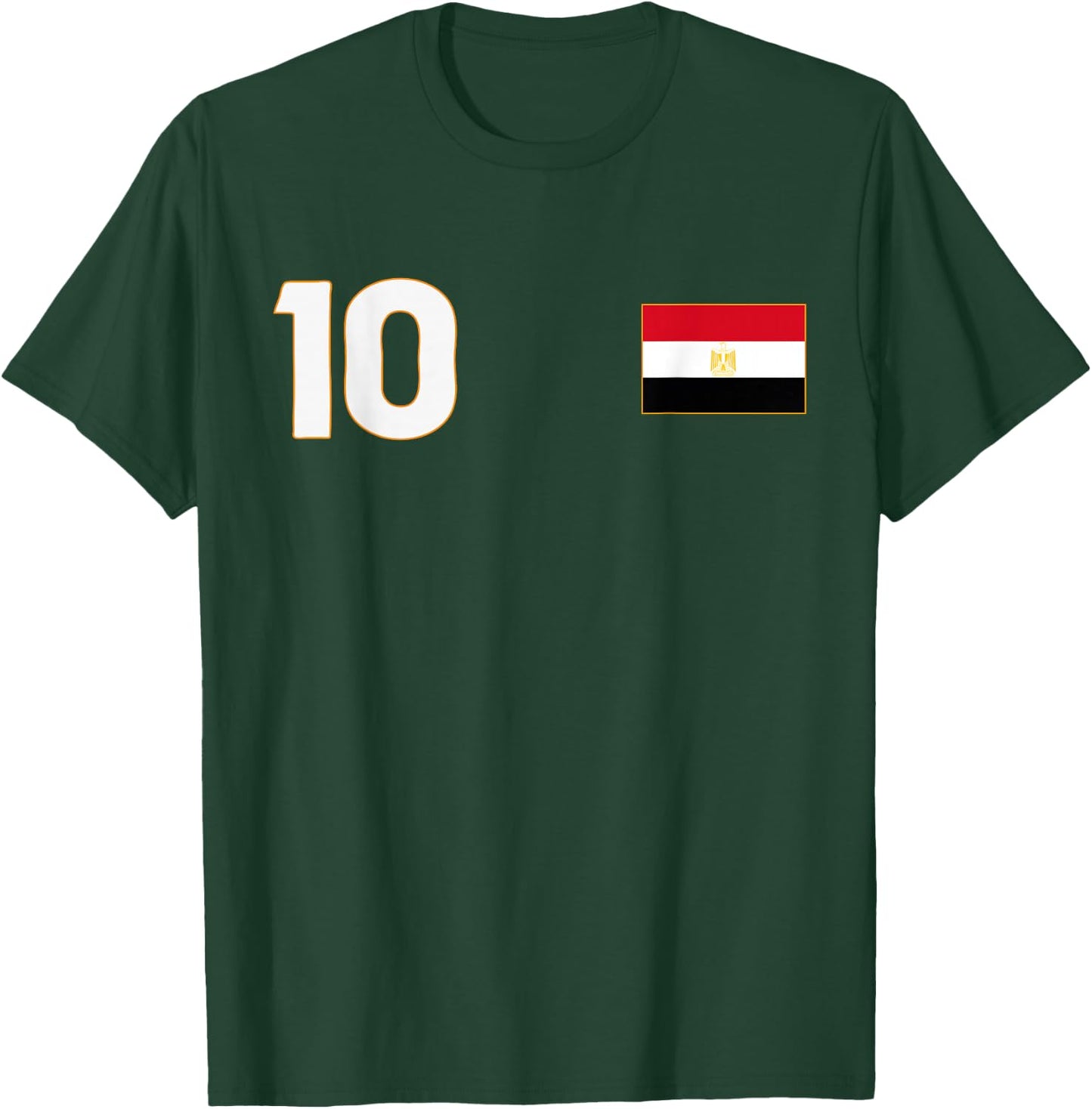 Egypt Flag Number 10 Shield Emblem National Pride T-Shirt - T-Shirt | Forest