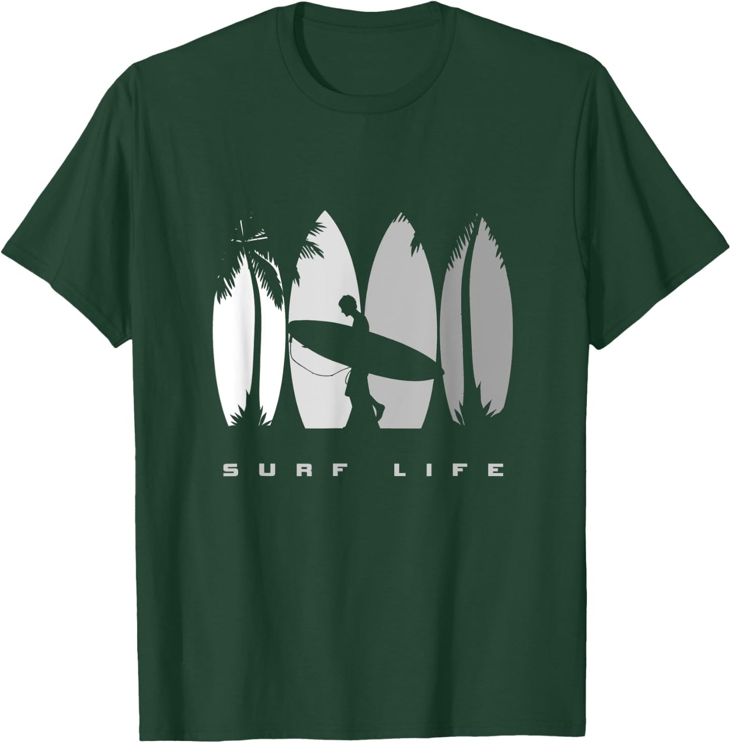 Surfing Surf Apparel - Surfer Surf T-Shirt - T-Shirt | Forest