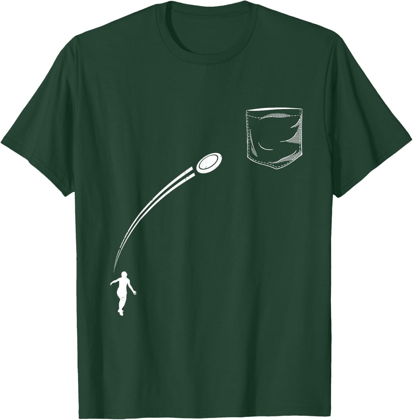 Pocket Design Frisbee Disc Golf Stuff for Disc Golfer T-Shirt - T-Shirt | Forest