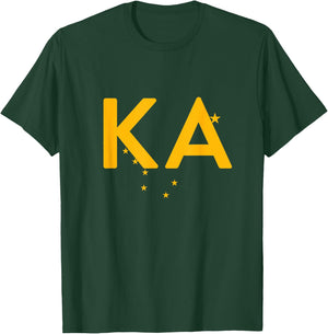 KA - Alaska Three Part Combo Design - Alaskan Flag Part 3 T-Shirt - T-Shirt | Forest