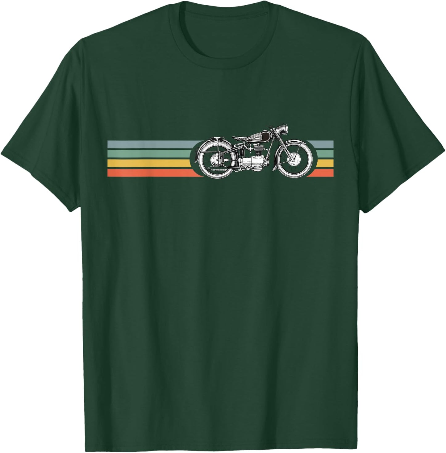 Retro Vintage Motorcycle | I love my Motorcycle T-Shirt - T-Shirt | Forest