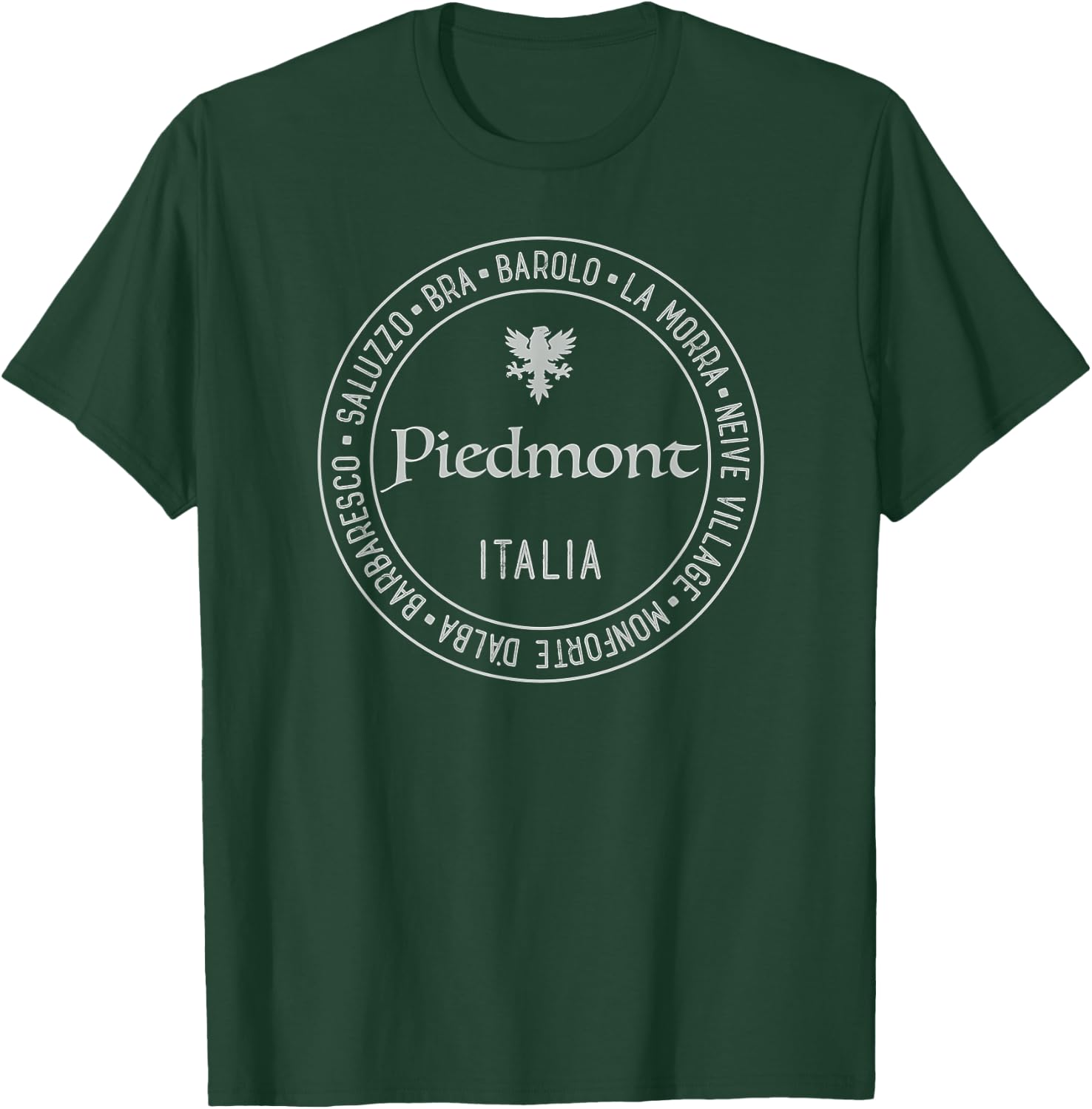 Piedmont Italy Wine Lover Region Vino Italy Europe Travelers T-Shirt - T-Shirt | Forest
