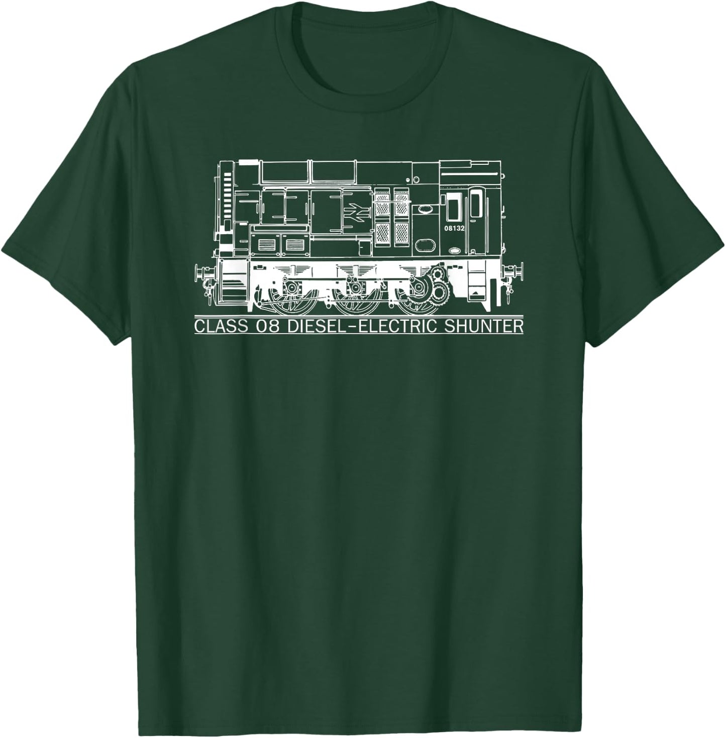 Class 08 Shunter British Rail Shunting Train T-Shirt - T-Shirt | Forest