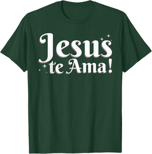 Camisetas Cristianas En Espanol Frases Biblia Jesús Te Ama T-Shirt - T-Shirt | Forest