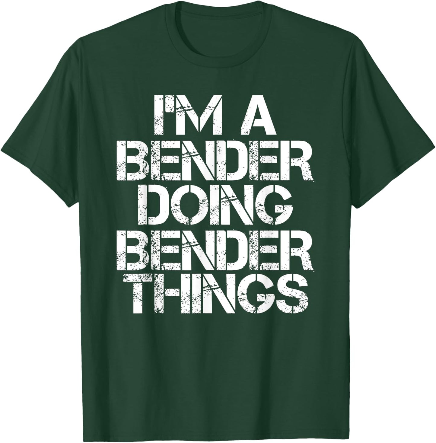 BENDER Funny Surname Family Tree Birthday Reunion Gift T-Shirt - T-Shirt | Forest