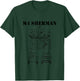 Vintage WW2 M4 Sherman Tank Wiring Diagram All Black Armor T-Shirt - T-Shirt | Forest