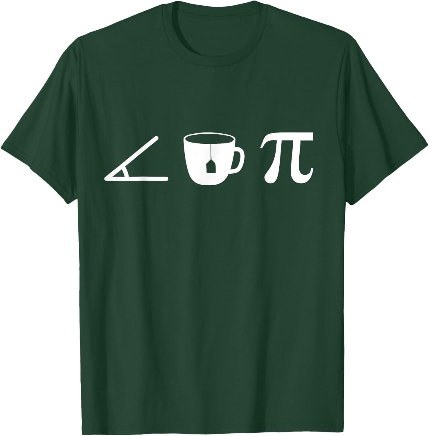 Acute Tea Pi a Funny Math Pun for Cute School Mathematics T-Shirt - T-Shirt | Forest