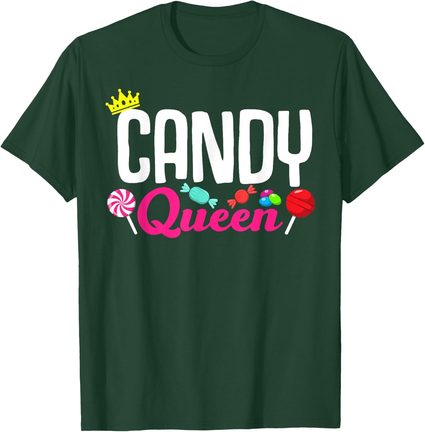 Funny Candy Lover Design Lollipop Women Girls Kids Sweets T-Shirt - T-Shirt | Forest