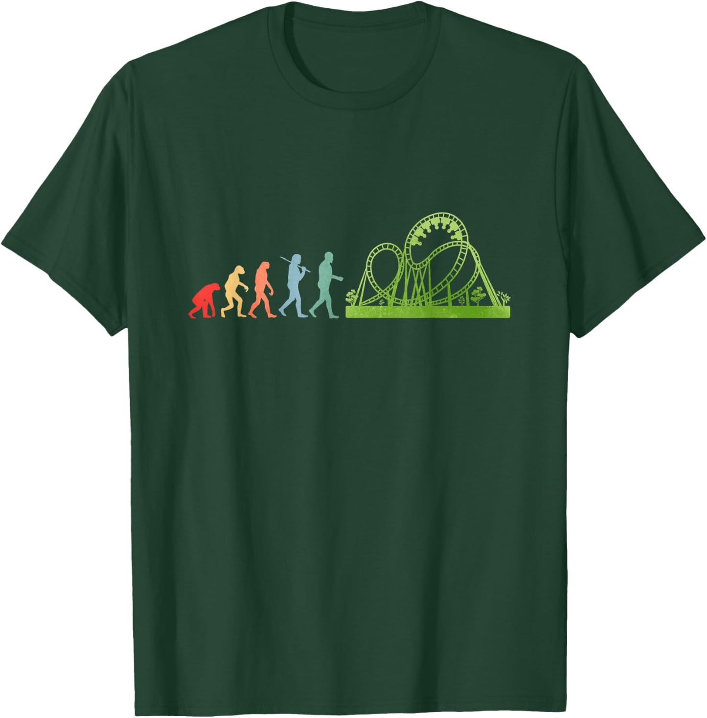Freak Kirmes Roller Coaster T-Shirt - T-Shirt | Forest