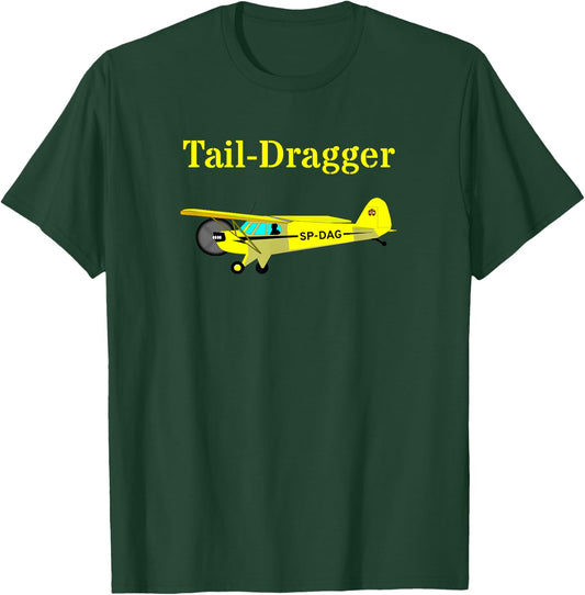 Tail Dragger Airplane T-Shirt - T-Shirt | Forest