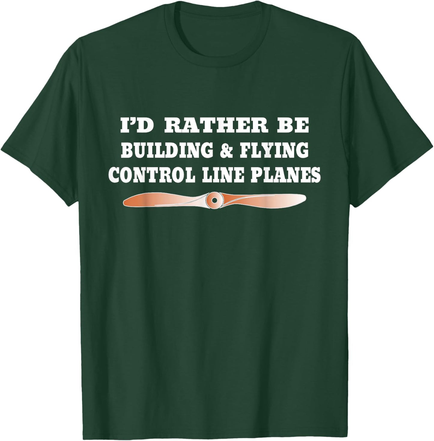 Rather Be Building & Flying Control Line Planes T-Shirt - T-Shirt | Forest