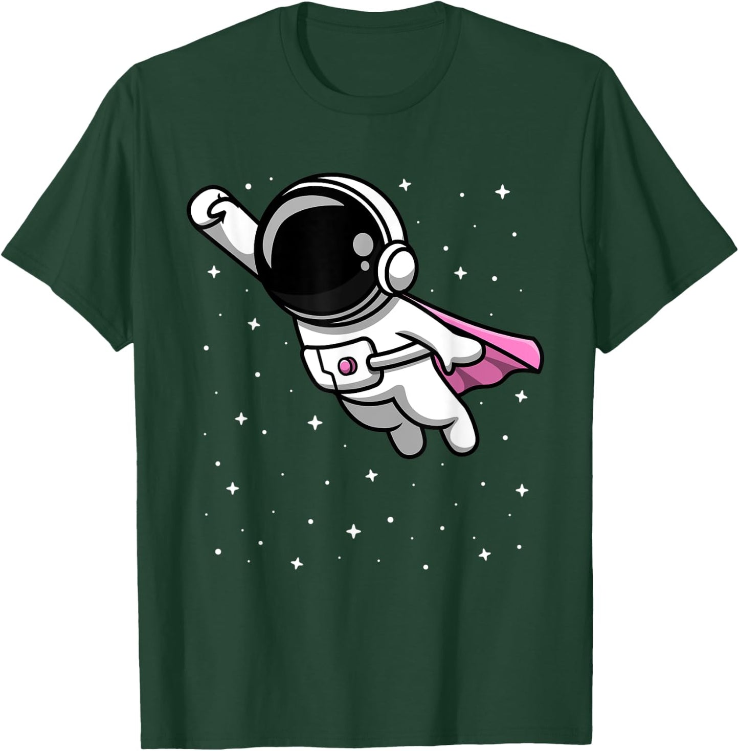 Future Astronaut Shirt Girl Cute Space Lover Gift Super Hero T-Shirt - T-Shirt | Forest