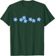 Forget Me Not, Garden Flower, Floral Ornament T-Shirt - T-Shirt | Forest
