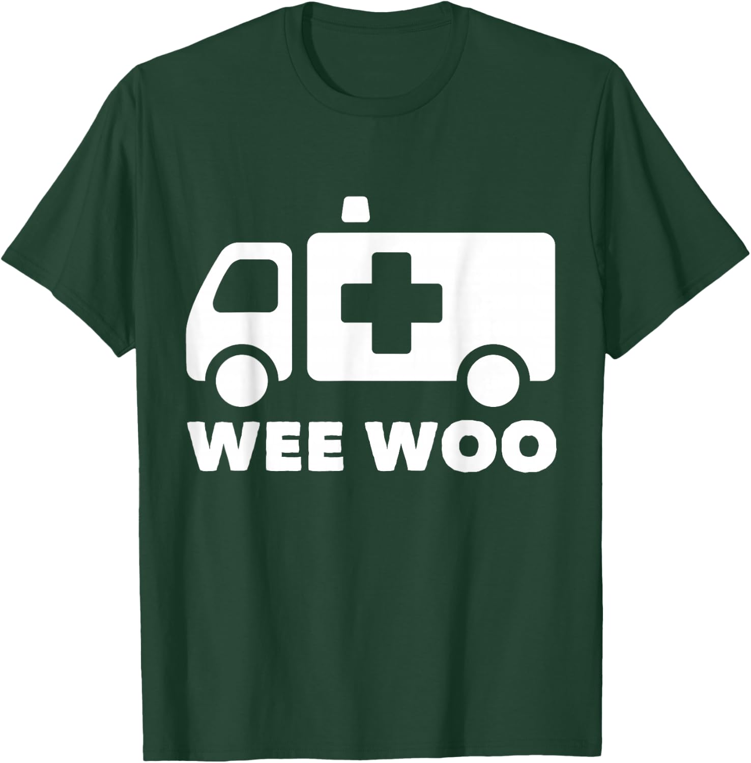 Wee Woo Paramedic First Aid Ambulance T-Shirt - T-Shirt | Forest