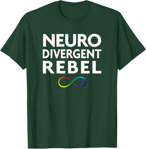 Red Instead Autism Neurodivergent Rebel T-Shirt - T-Shirt | Forest