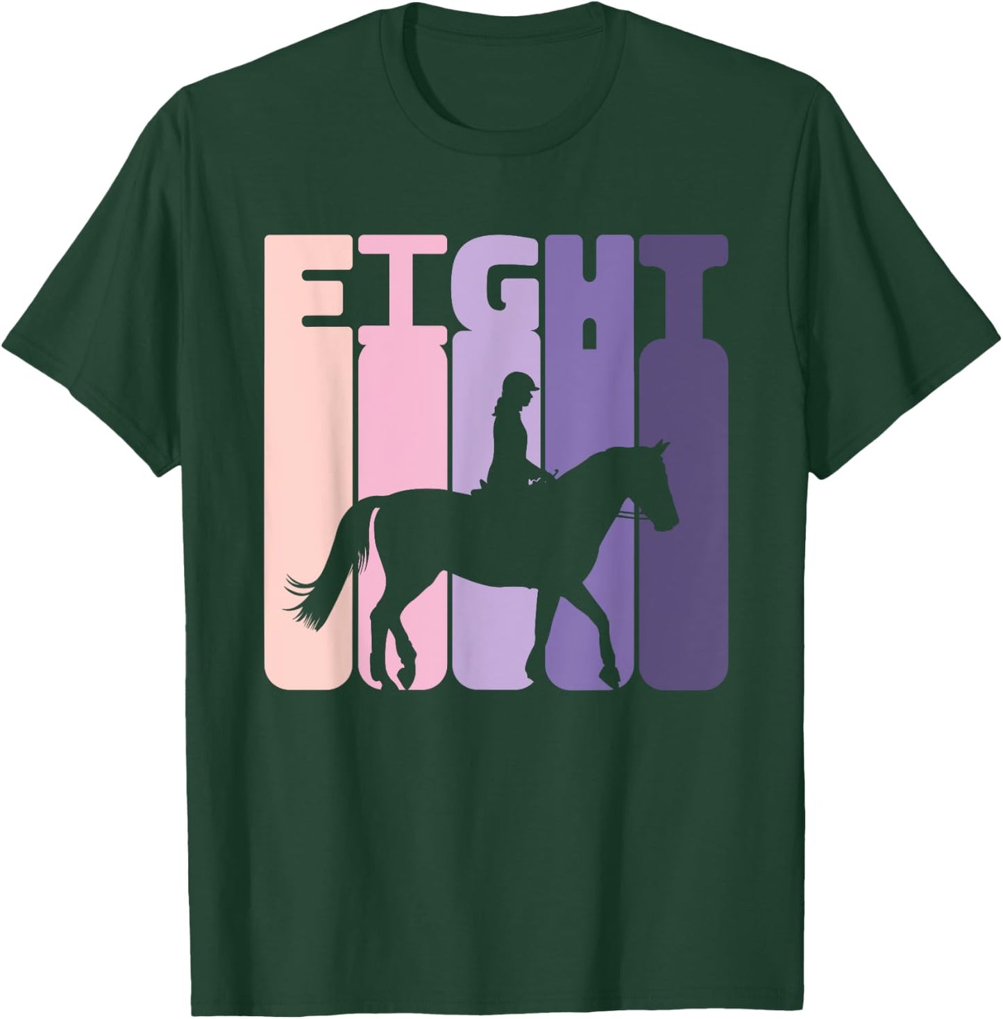 8th Birthday Horse Rider Girl Horse Fan 8 Years Girl T-Shirt - T-Shirt | Forest