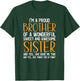 I'm A Proud Brother of A Wonderful Sweet And Awesome Sister T-Shirt - T-Shirt | Forest