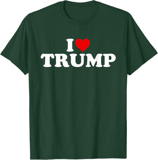I Love Trump - Heart T-Shirt - T-Shirt | Forest