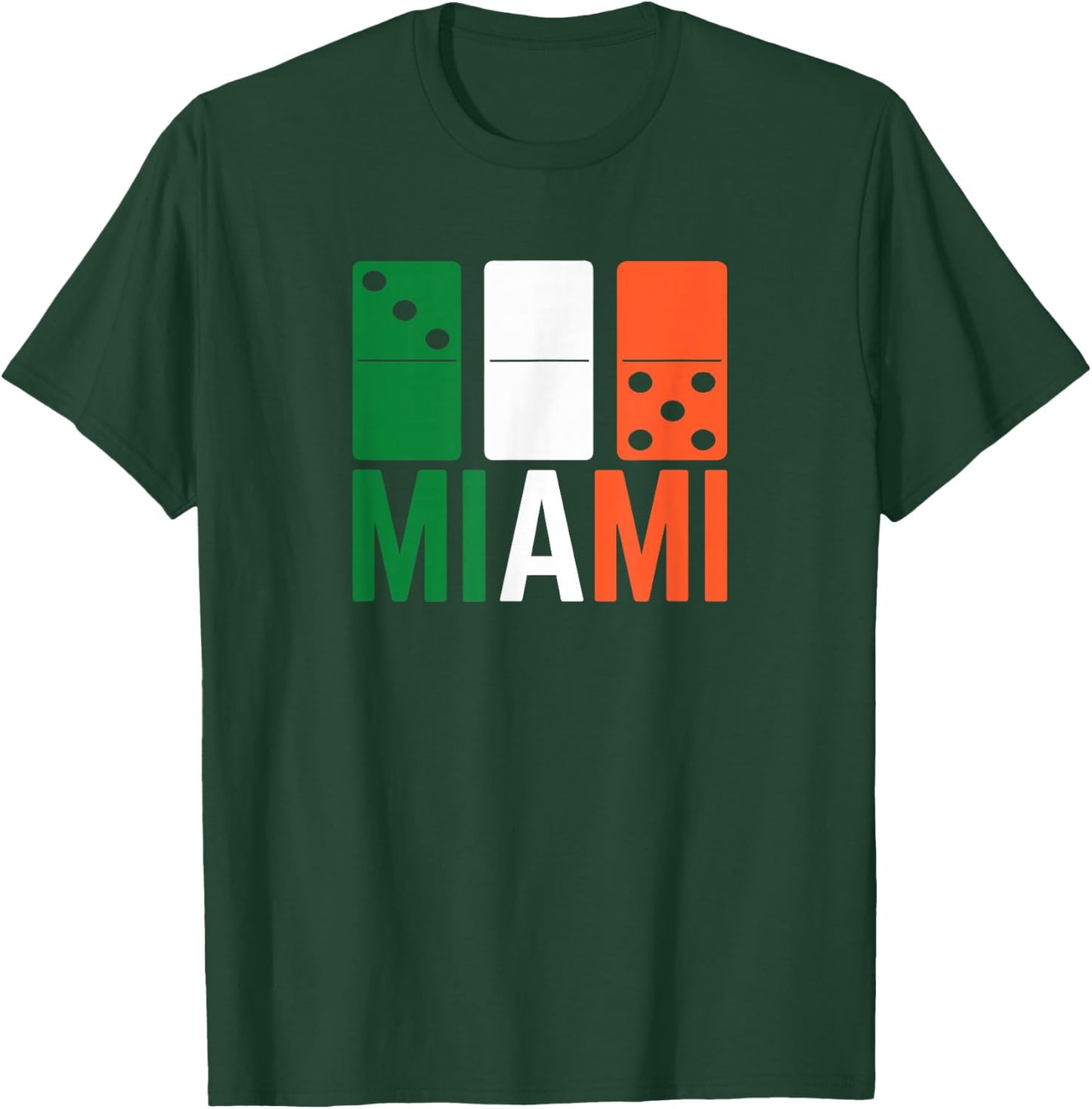 Three Zero Five 305 Miami Domino T-Shirt - T-Shirt | Forest