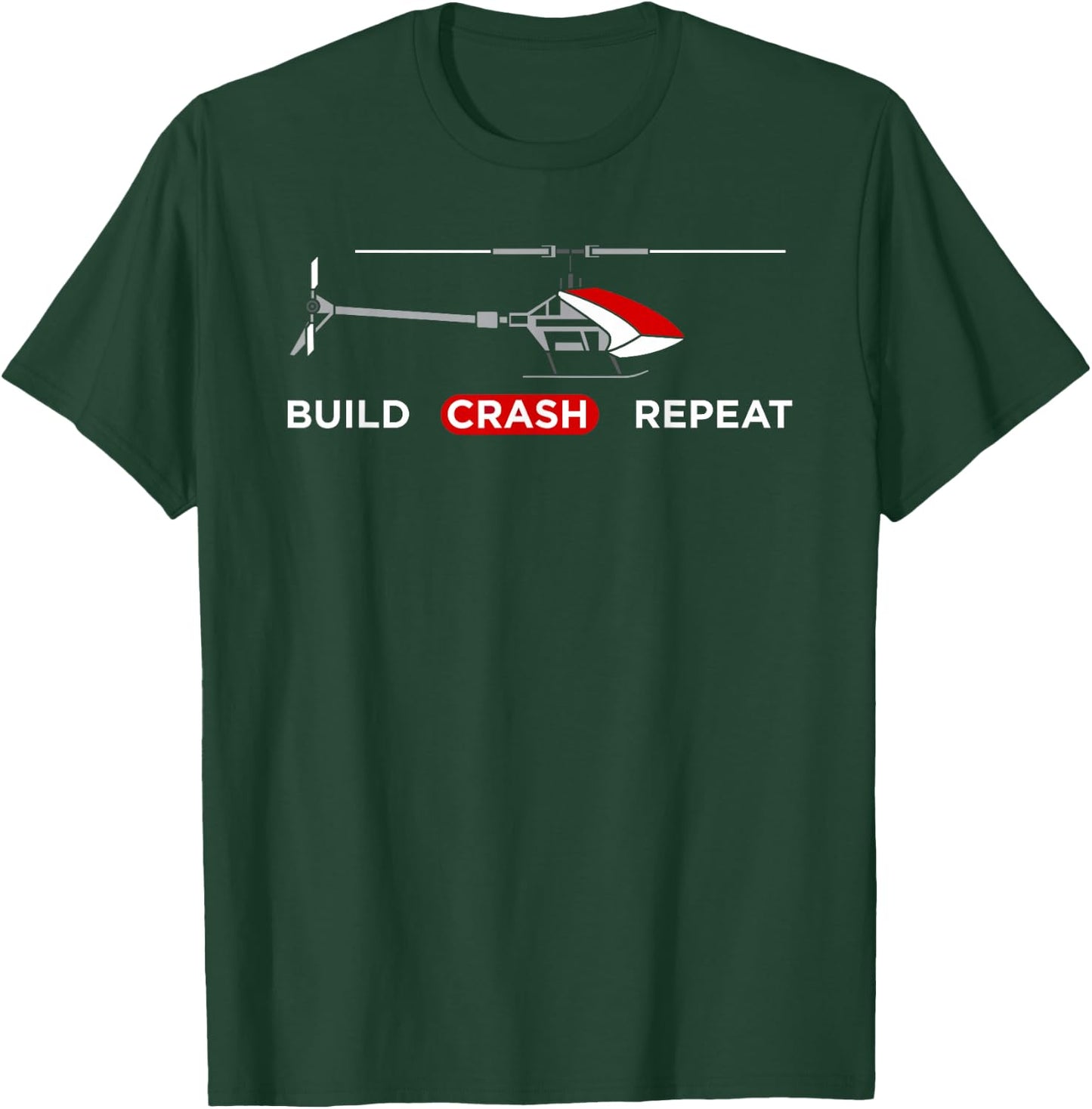 Funny RC Helicopter Design T-Shirt - T-Shirt | Forest