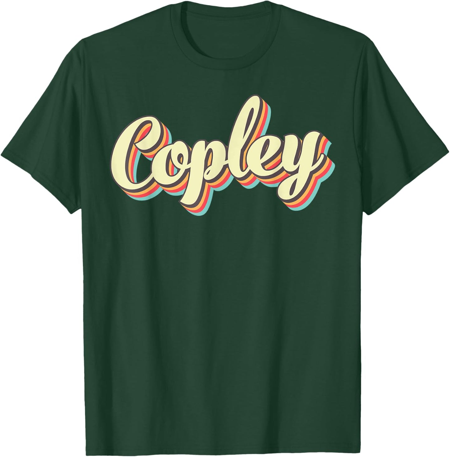 Copley Retro Art Baseball Font Vintage T-Shirt - T-Shirt | Forest