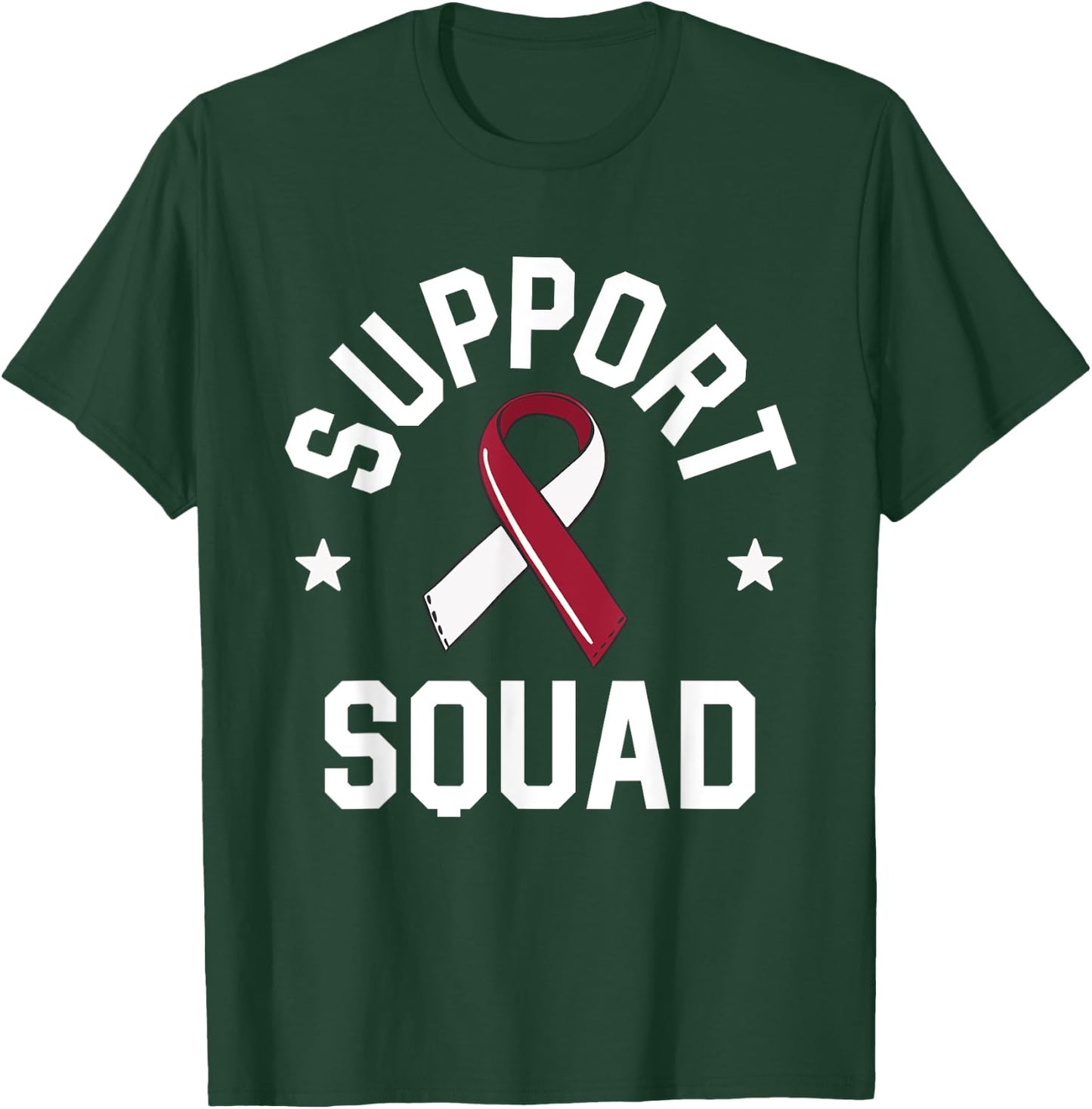 Oral Cancer Support Squad Head And Neck Cancer Awareness T-Shirt - T-Shirt | Forest