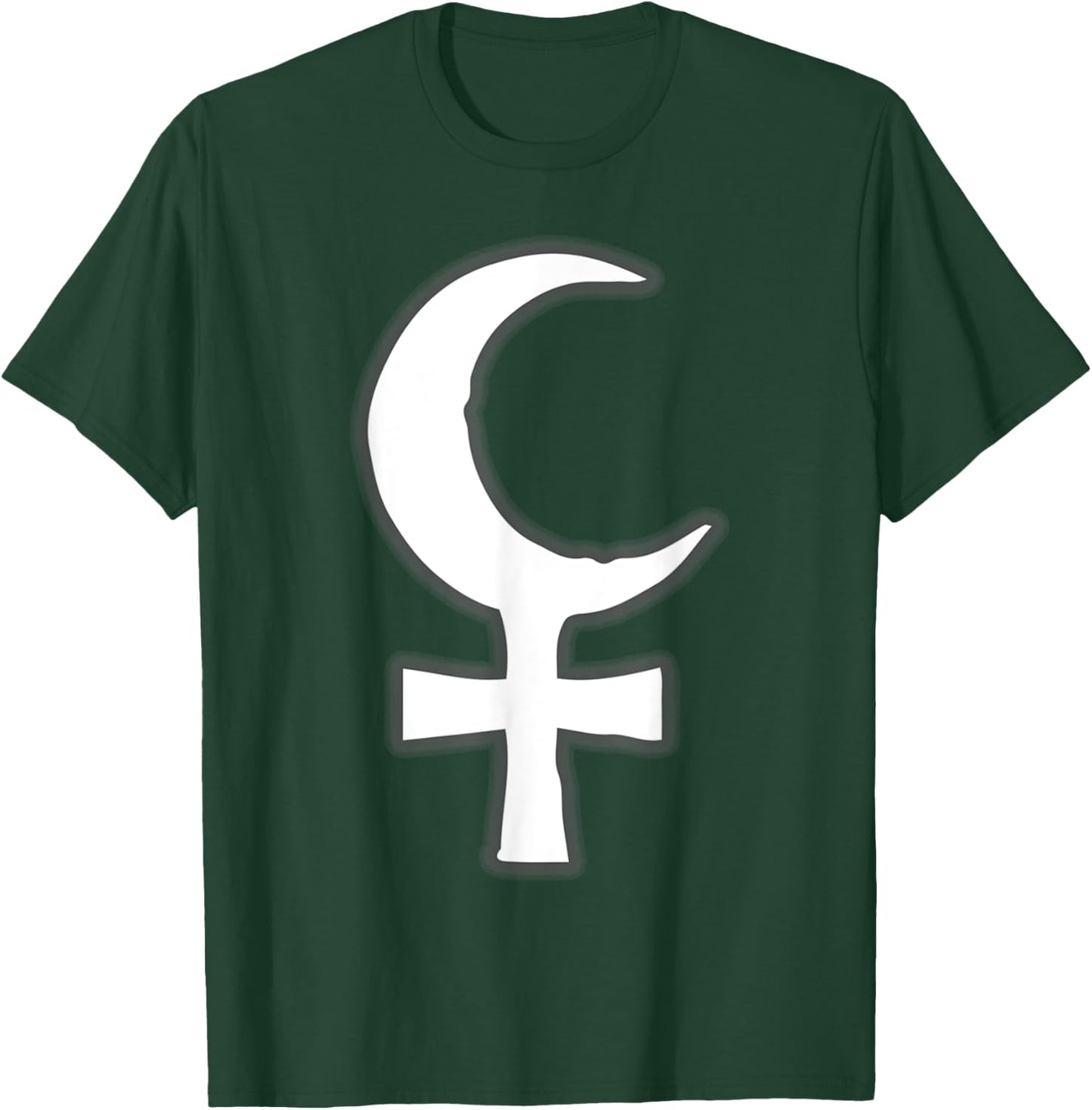 Lilith Cross Moon Devil Gothic Samael Witchcraft Occult T-Shirt - T-Shirt | Forest